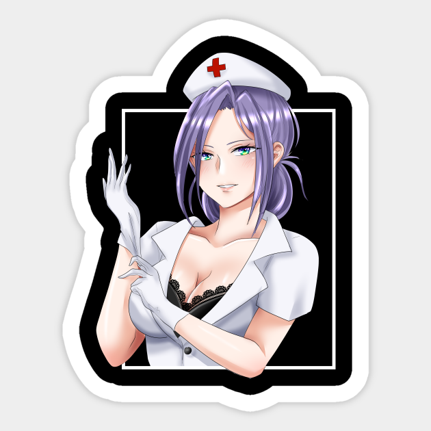 Anime Pinup Nurse - Anime Nurse - Autocollant | TeePublic FR